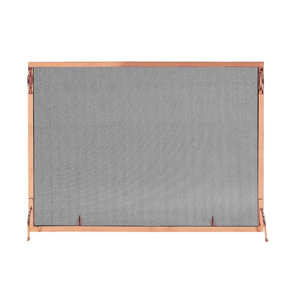 44 in. L Copper 1-Panel Modern Flat Fireplace Screen price history on PriceWatchPro