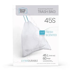 11.9 Gal. 60-Count Code 45S Kitchen Trash Bags with Drawstring Handle