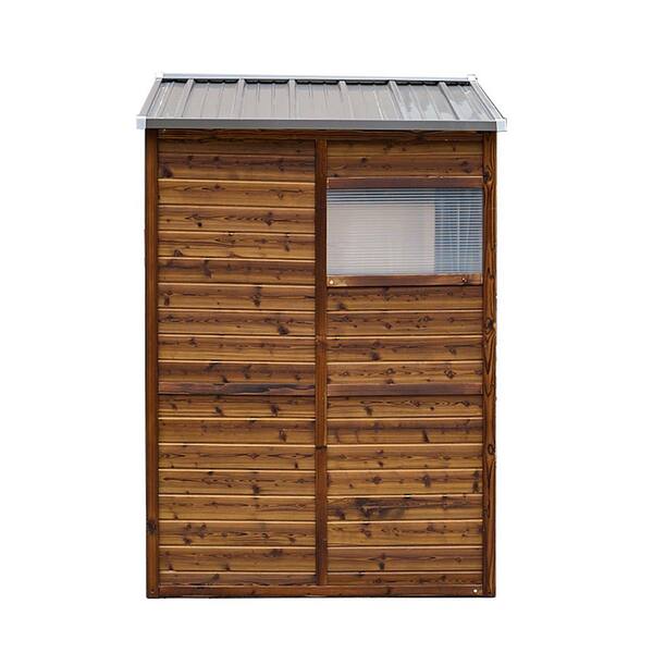 maocao hoom 4 x 6 ft. Iron-Wood Combination Tool Shed,Garden Shed