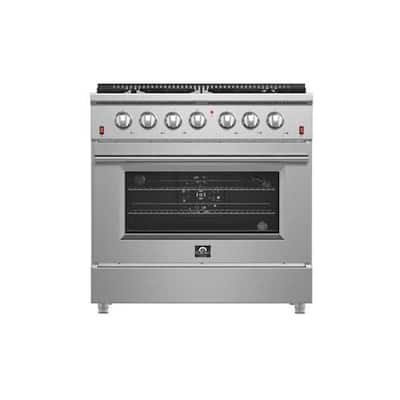 Galiano Professional 36 in. Freestanding Gas Range in Stainless Steel