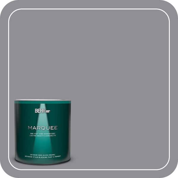BEHR MARQUEE 1 qt. #ECC-23-2 Heather Field Semi-Gloss Enamel Interior Paint & Primer