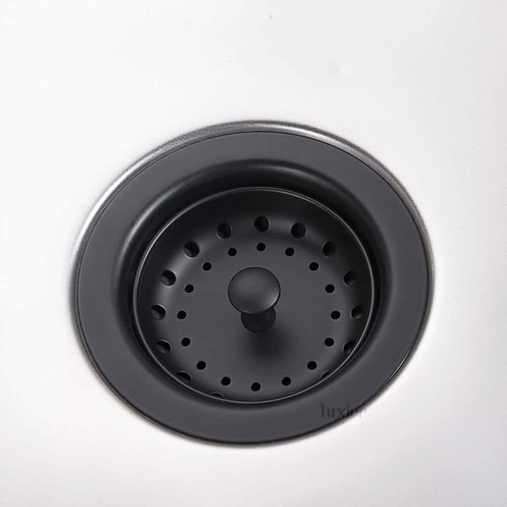 Matte Black Stainless Steel Kitchen Sink Basket Strainer