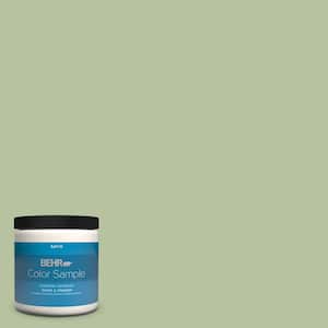 8 oz. #M380-4 Chopped Dill Satin Enamel Interior/Exterior Paint & Primer Color Sample