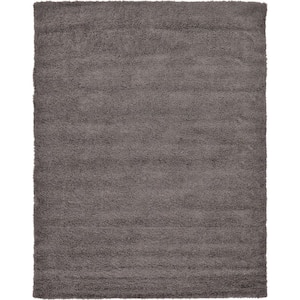 Graphite Gray 9 ft. x 12 ft. Shag Area Rug