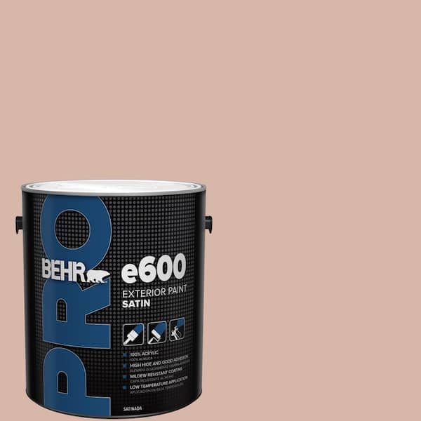 1 gal. #S190-3 Sedona Pink Satin Exterior Paint