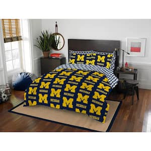 NCAA Rotary Michigan 7 PC Full Bed In Bag Set