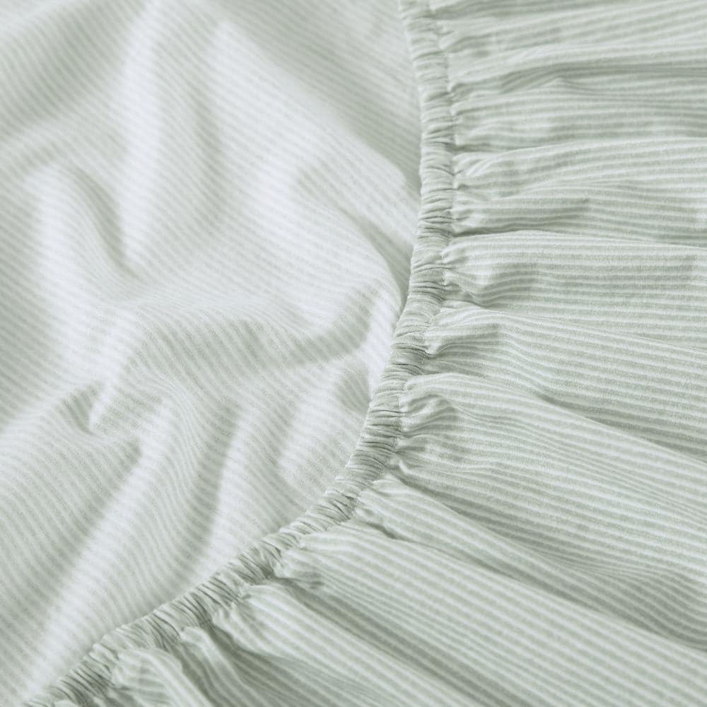 Spring Green Cotton Percale King Sheet Set with Deep Pockets