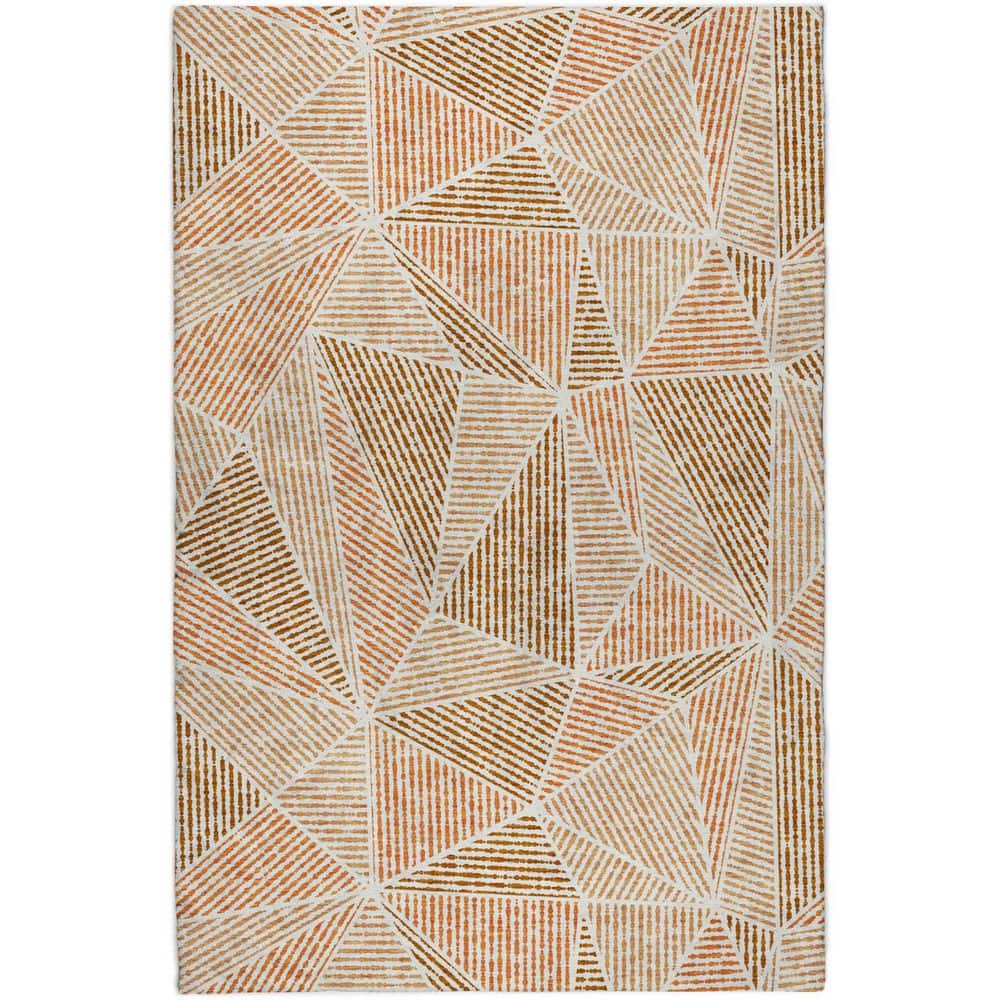 Dream Shag Premium Machine Washable Abstract ADS618 Terracotta 8 ft. x 10 ft. Area Rug price history on PriceWatchPro