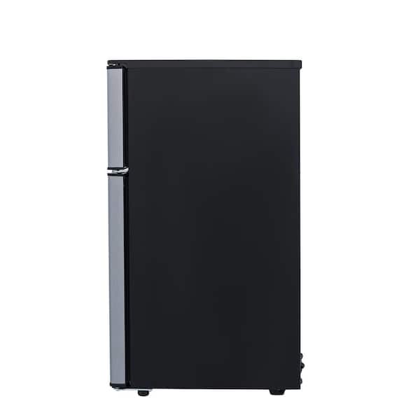 MicroFridge 31SM6R 3.1 cu. ft. Compact Refrigerator with a Zero-Degree  Freezer, 1 Shelf, 1 Crisper Drawer, 2 Door Bins, CanStor Beverage  Dispenser, Interior Light and Energy Star Qualified: Microwave not Included