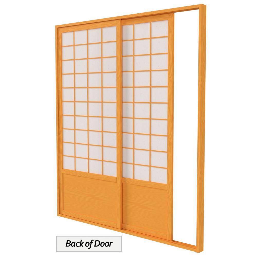 Zen Shoji Sliding Door Kit with Rice Paper Panels