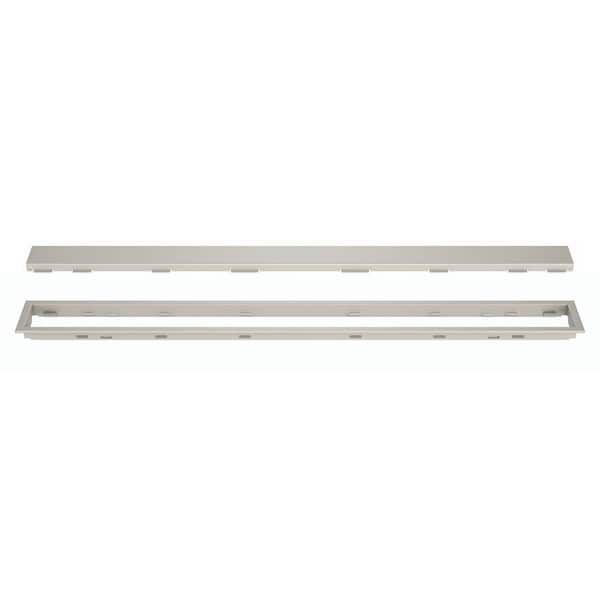 Schluter Kerdi-Line Greige 62-15/16 in. Solid Linear Drain Grate Assembly Floor Installation Kit for Accessory