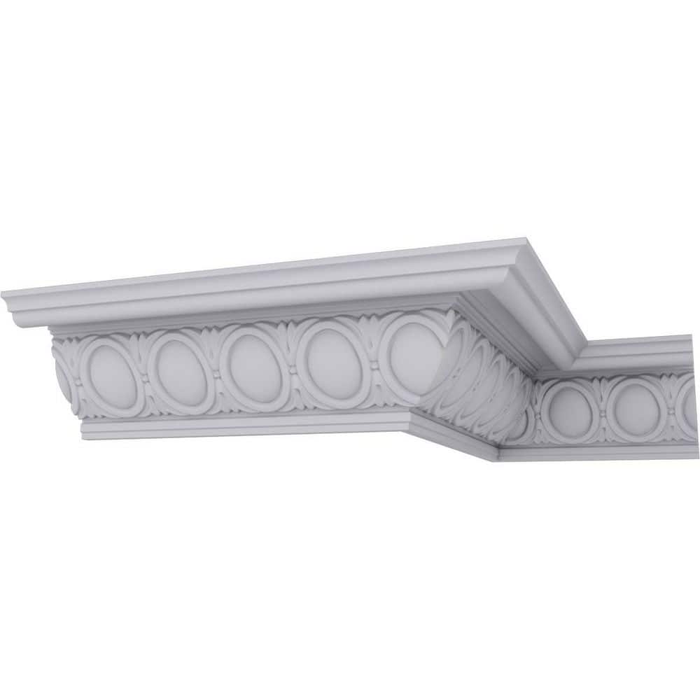 SAMPLE - 7-3/4 in. x 12 in. x 6-3/4 in. Polyurethane Egg and Dart Crown Moulding price history on PriceWatchPro