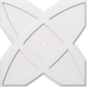 1 in. P X 11-3/4 in. C X 34 in. OD X 1 in. ID Titus Architectural Grade PVC Contemporary Ceiling Medallion
