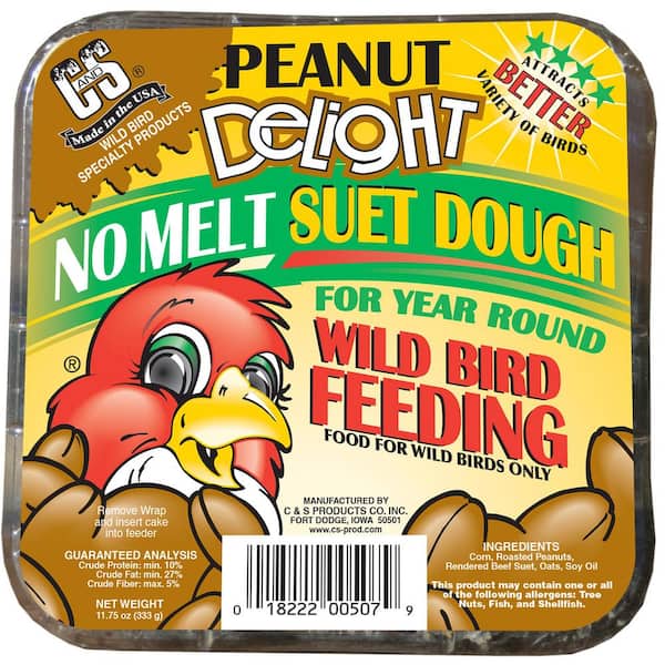 C and S Products Peanut Delight 0.73 lbs. Wild Bird Suet