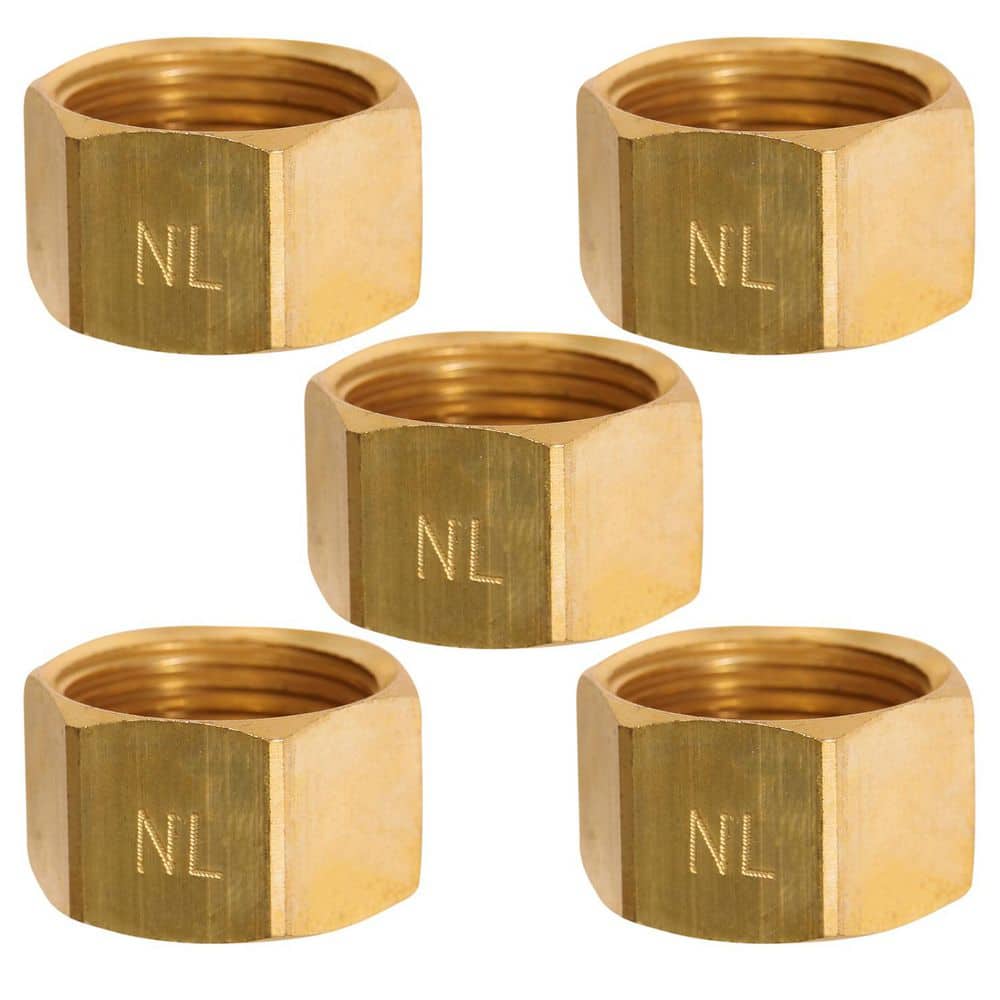 5/8 in. OD Compression Cap Brass for Use with Potable Water, Instrumentation, Hydraulic and Pneumatic Systems, 5-Pack price history on PriceWatchPro