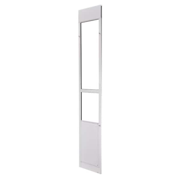 23.62 in H x 13.62 in W Dog Door for Sliding Glass Door, Aluminum Alloy Frame with Metal Rotating Door Mounted Pet Door