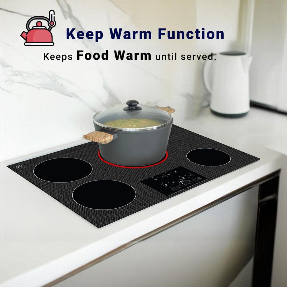 Equator 30" Black Ceramic 4 Burner Induction Cooktop