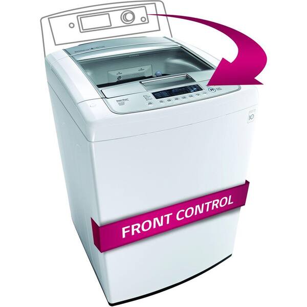 LG Electronics 4.3 cu. ft. High-Efficiency Front Control Top Load Washer in White, ENERGY STAR
