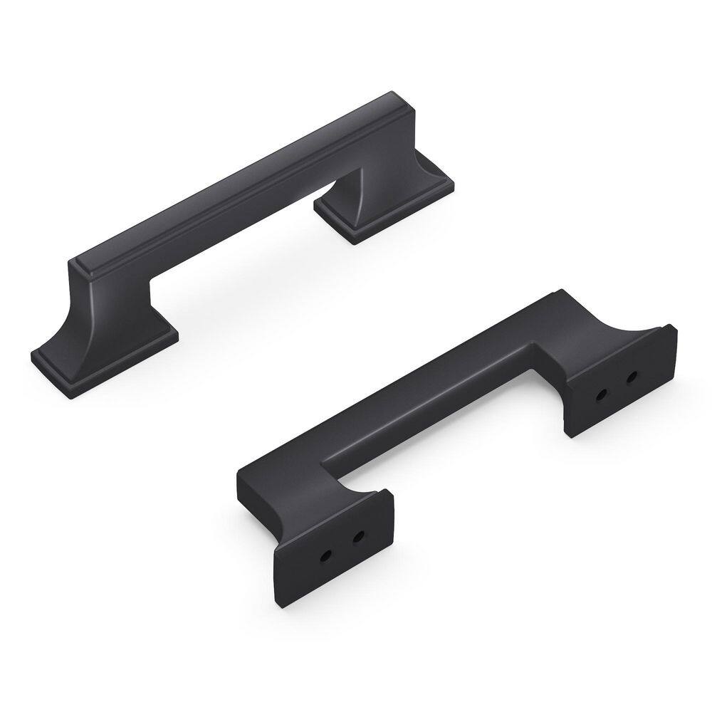 Brownstone Collection Pull 3 in. and 3-3/4 in. (96mm) Center to Center Matte Black Finish price history on PriceWatchPro