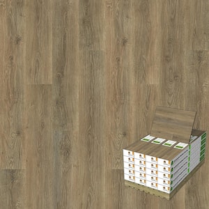 Vert Haus Autumn Greige Oak 10 mm T x 7.4 in. x 47.2 in. Waterproof Hybrid Resilient Flooring (540 sq. ft. /pallet)