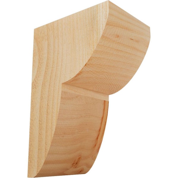 Ekena Millwork 6 in. x 8 in. x 12 in. Douglas Fir Carmel Smooth Corbel