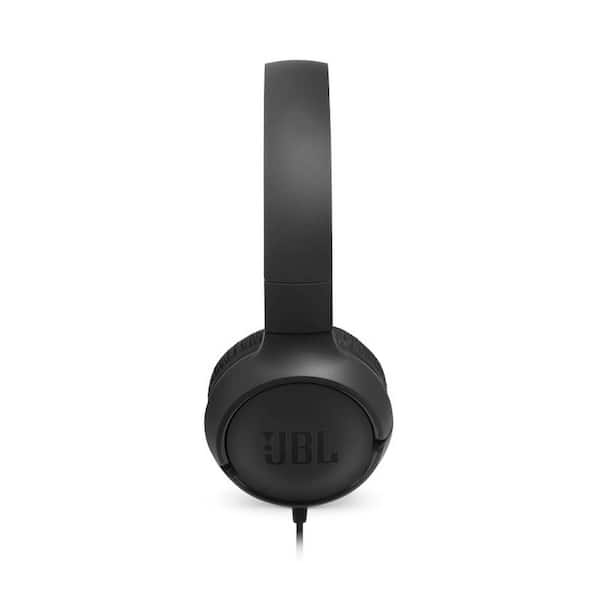 barst aardbeving Pas op JBL Tune 500 Wired On-Ear Headphones in Black JBLT500BLKAM - The Home Depot