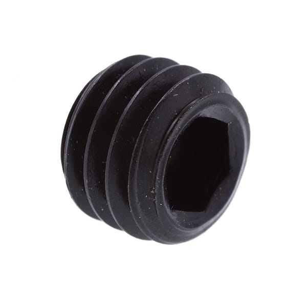 Prime-Line M8-1.25 x 6 mm Metric Black Oxide Coated Steel Set Screws (10-Pack)