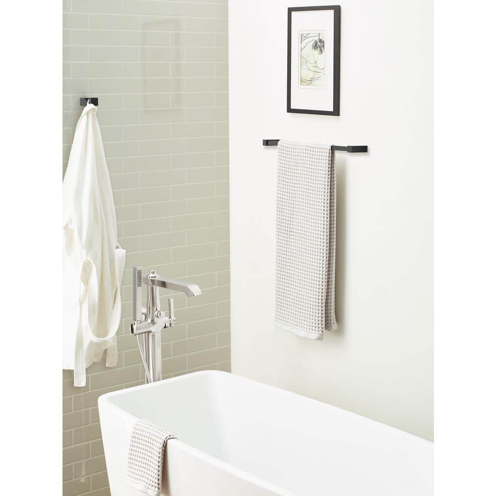Matte Black Single Prong Modern Robe Hook