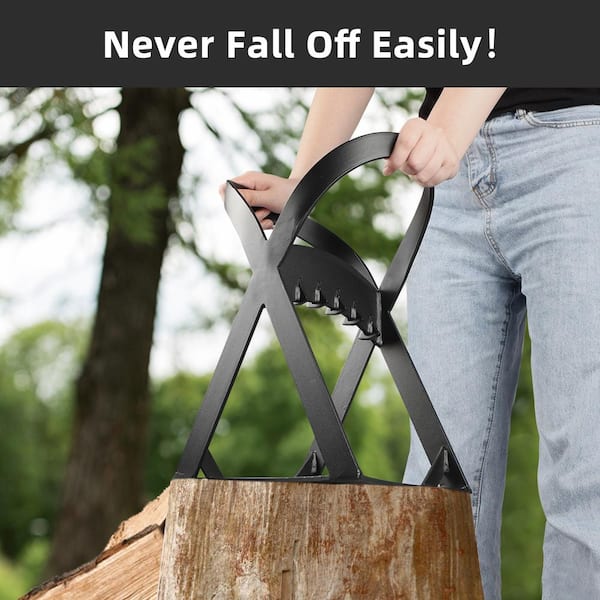 bigzzia Firewood Kindling Cutter with Screw for Home Campsite