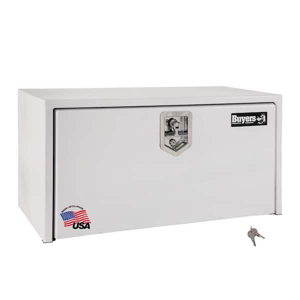Buyers Products Company 24 in. x 24 in. x 36 in. White Steel Underbody Truck Tool Box