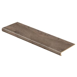 Vintage Pewter Oak/Grey Optimus/Montage/Eiffel/Stone Haven 47in.Lx12.15in.Wx2.28in.T Laminate Stair Tread Cover Adhesive