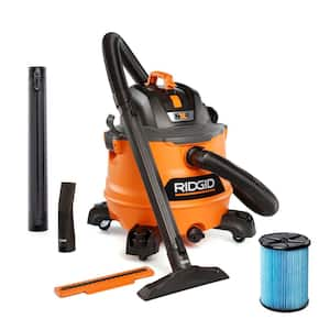 14 Gallon 6.0 Peak HP NXT Shop Vac Wet Dry Vacuum with Fine Dust Filter, Locking Hose and Accessory Attachments