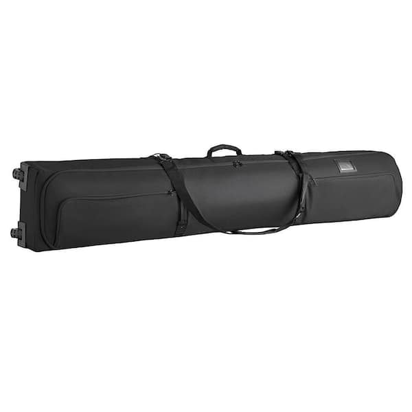 Ski Roller Bag Up to 68.9 in. Padded Snowboard Bag with Wheels for Air Travel 600D Waterproof Oxford Fabric Toiletry Bag