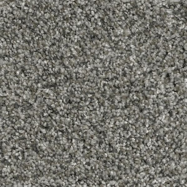 Home Decorators Collection Trendy Threads I - Classy - Gray 40 oz. SD Polyester Texture Installed Carpet