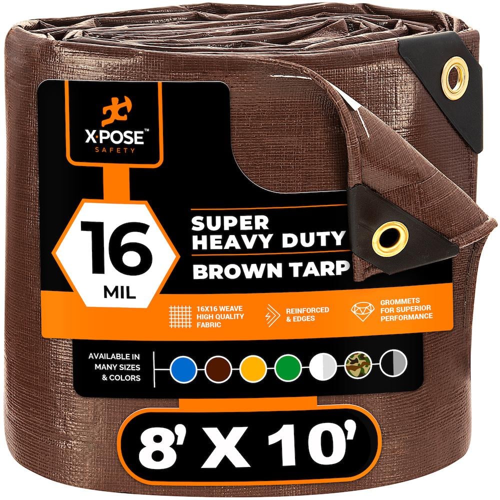 Reviews for XPOSE SAFETY 16 mil 8 ft. W x 10 ft. L Brown Super Heavy