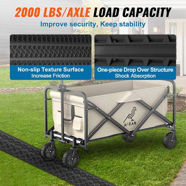 VEVOR 38 .58 in. x 9.45 in. Cable Protector Ramp 2 Channel 12000 lbs. Load  Raceway Cord Cover Speed Bump for Traffic (5-Pack) SKCDL52WH1111U72JV0 -  The Home Depot