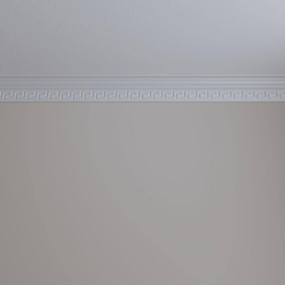 Eris White Polyurethane Crown Moulding 94.5" Length