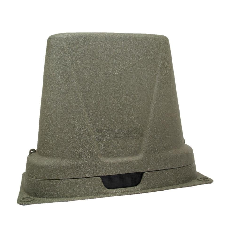34 in. L x 16 in. W x 26 in. H Medium Long Plastic Two Piece Green Turf Bac