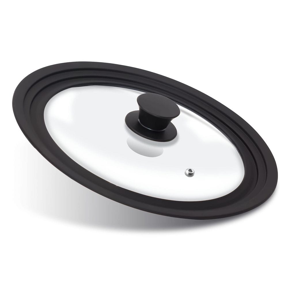 "Universal Lid for Pots, Tempered Glass Covered with Heat Resistant Silicone Rim Fits 10"", 11"" and 12"" Diameter Cookware" price history on PriceWatchPro