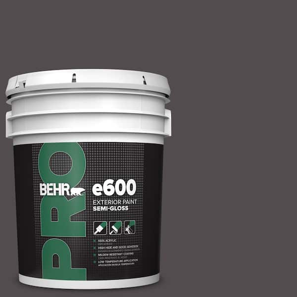 5 gal. #N570-7 Black Elegance Semi-Gloss Exterior Paint