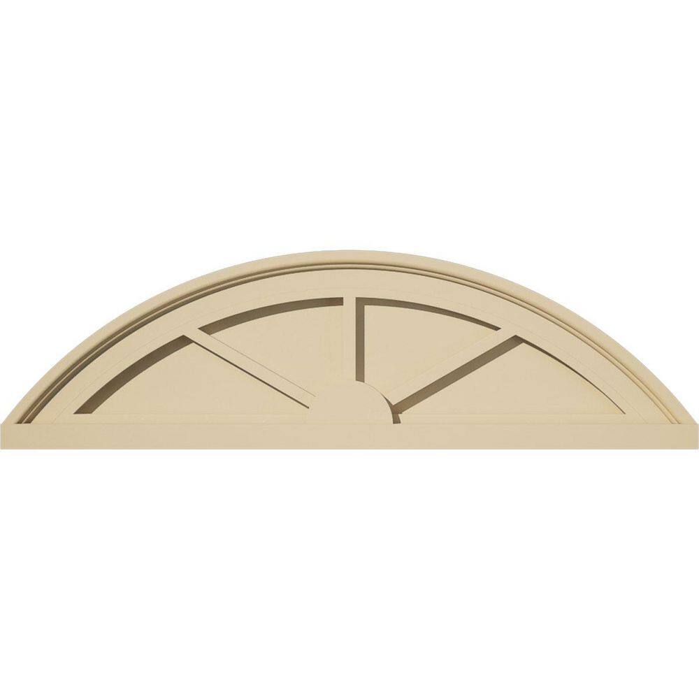 28 in. W x 8 in. H x 2 in. P Segment Arch 3 Spoke Signature Urethane Pediment, Primed Tan price history on PriceWatchPro