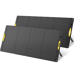 Two 300-Watt Portable Solar Panels for Power Station/Solar Generator, Waterproof IP67 for Outdoors and Emergency