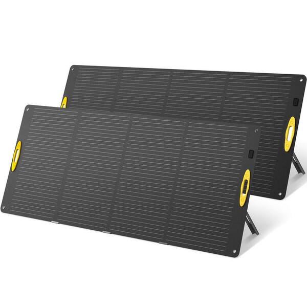 AlphaESS Two 300-Watt Portable Solar Panels for Power Station/Solar Generator, Waterproof IP67 for Outdoors and Emergency