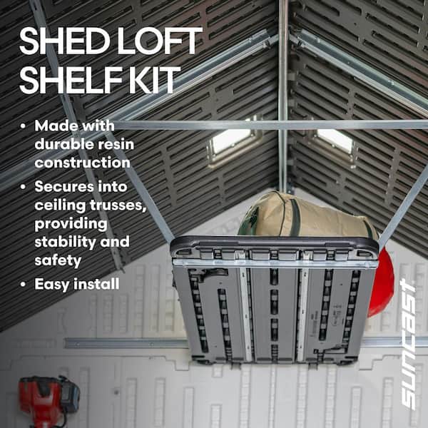 Suncast Ridgeland 7 ft. x 7 ft. Shed, 25 in. Basket Kit (2-Pack
