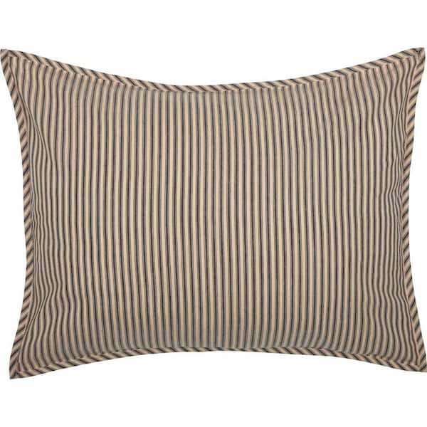 VHC Brands Sawyer Mill Charcoal Farmhouse Ticking Stripe Cotton ...