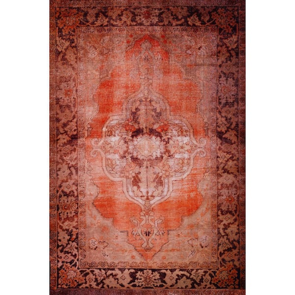 8 X 10 Red Oriental Runner Rug