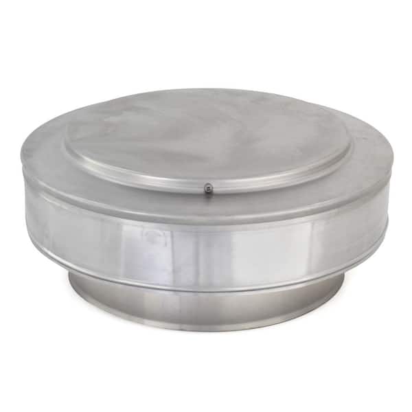 9 in. Dia Aluminum Vent Pipe Cap in Mill Finish