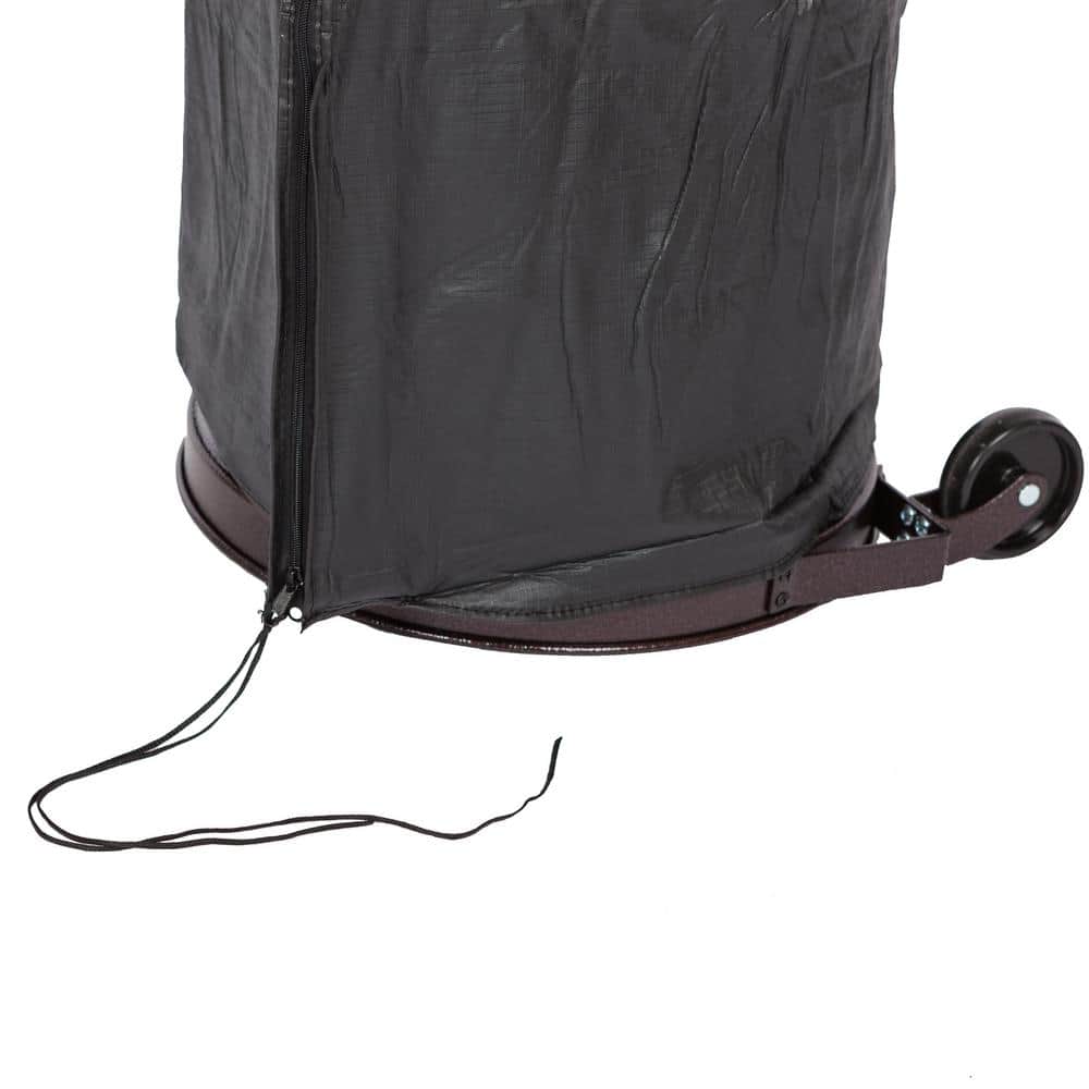 Heavy Duty Black Vinyl Full-Length Patio Heater Cover