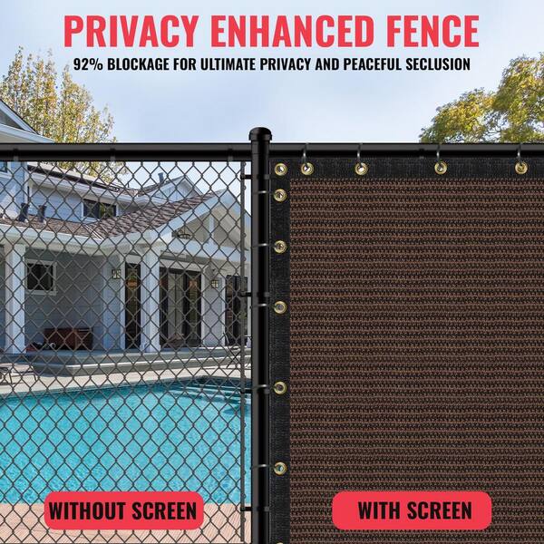 SEALTECH 4-ft H x 100-ft W Black Non-Recycled Polypropylene Chain Link Fence Screen