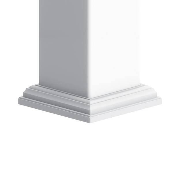 RDI Transform 6.87 in. x 6.87 in. Satin White Vinyl Base Trim 73019038